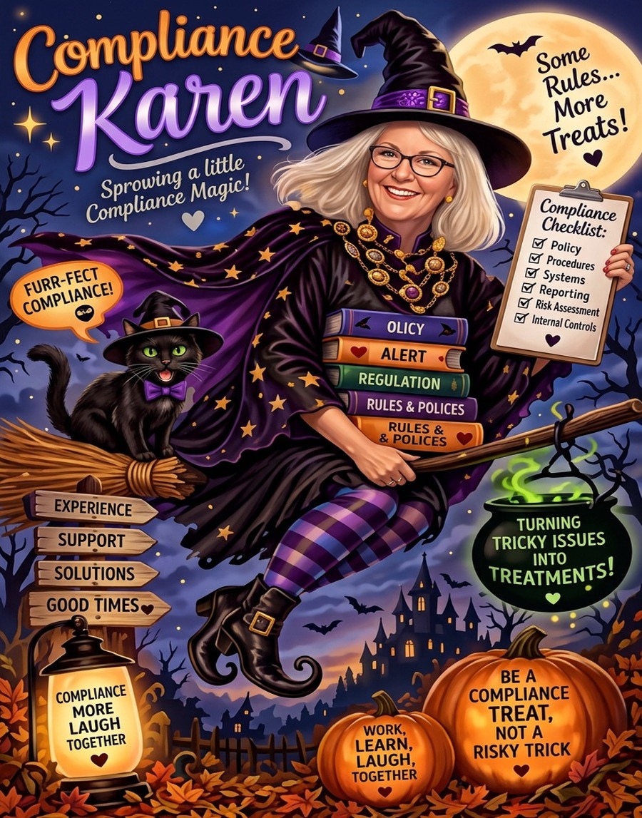 Karen in their Halloween costume